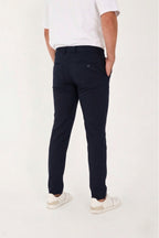 Erkek Comfort Slim Fit Esnek Dokuma Kumaş Pantolon - Lacivert