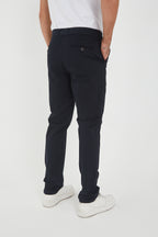 Erkek Kışlık Regular Fit Likralı Gabardin Chino Pantolon - Lacivert