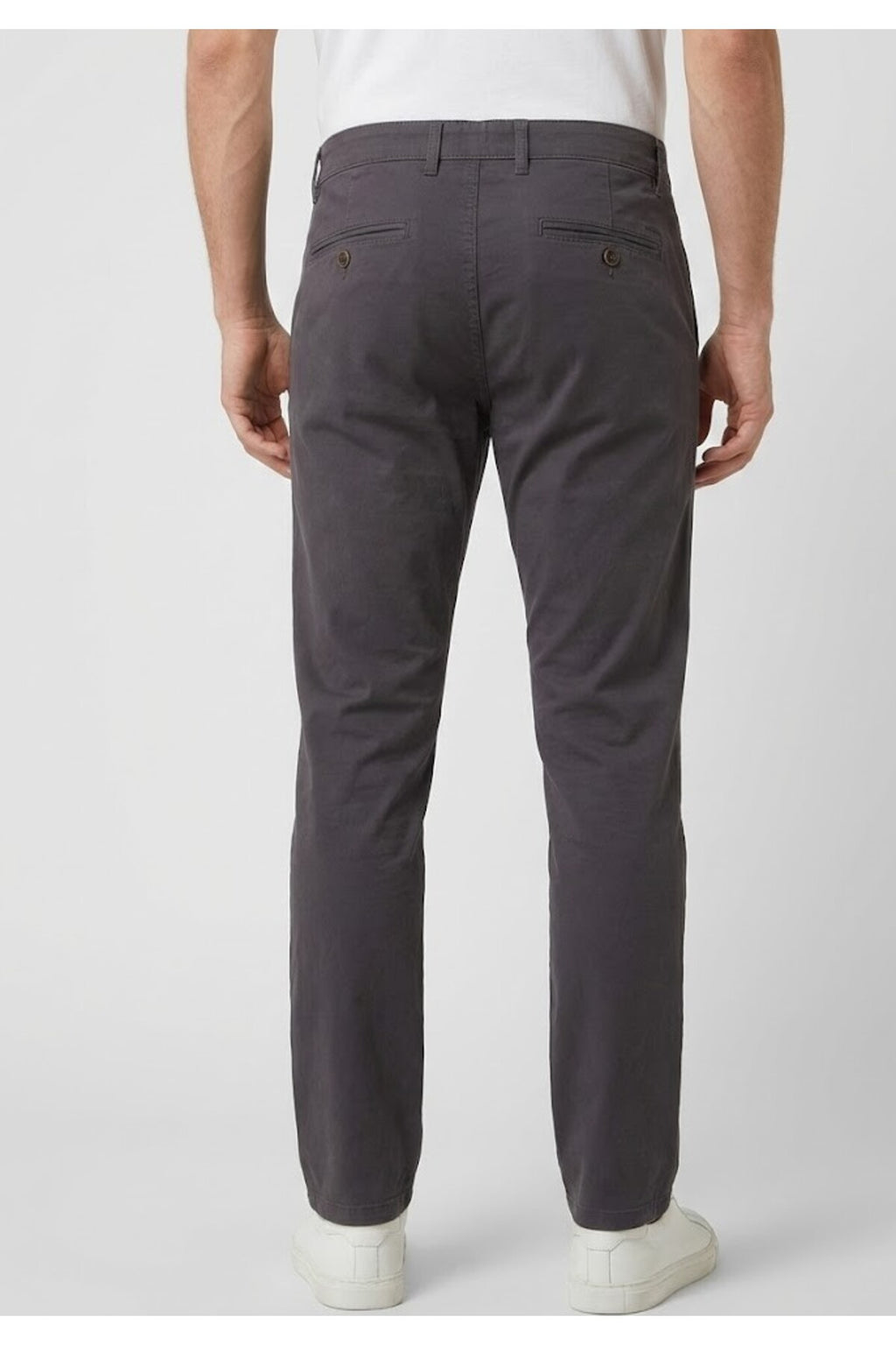 Erkek Kışlık Regular Fit Likralı Gabardin Chino Pantolon - Antrasit