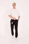 Erkek Slim Fit Dar Kesim Likralı Pamuklu Chino Kanvas Pantolon - Siyah