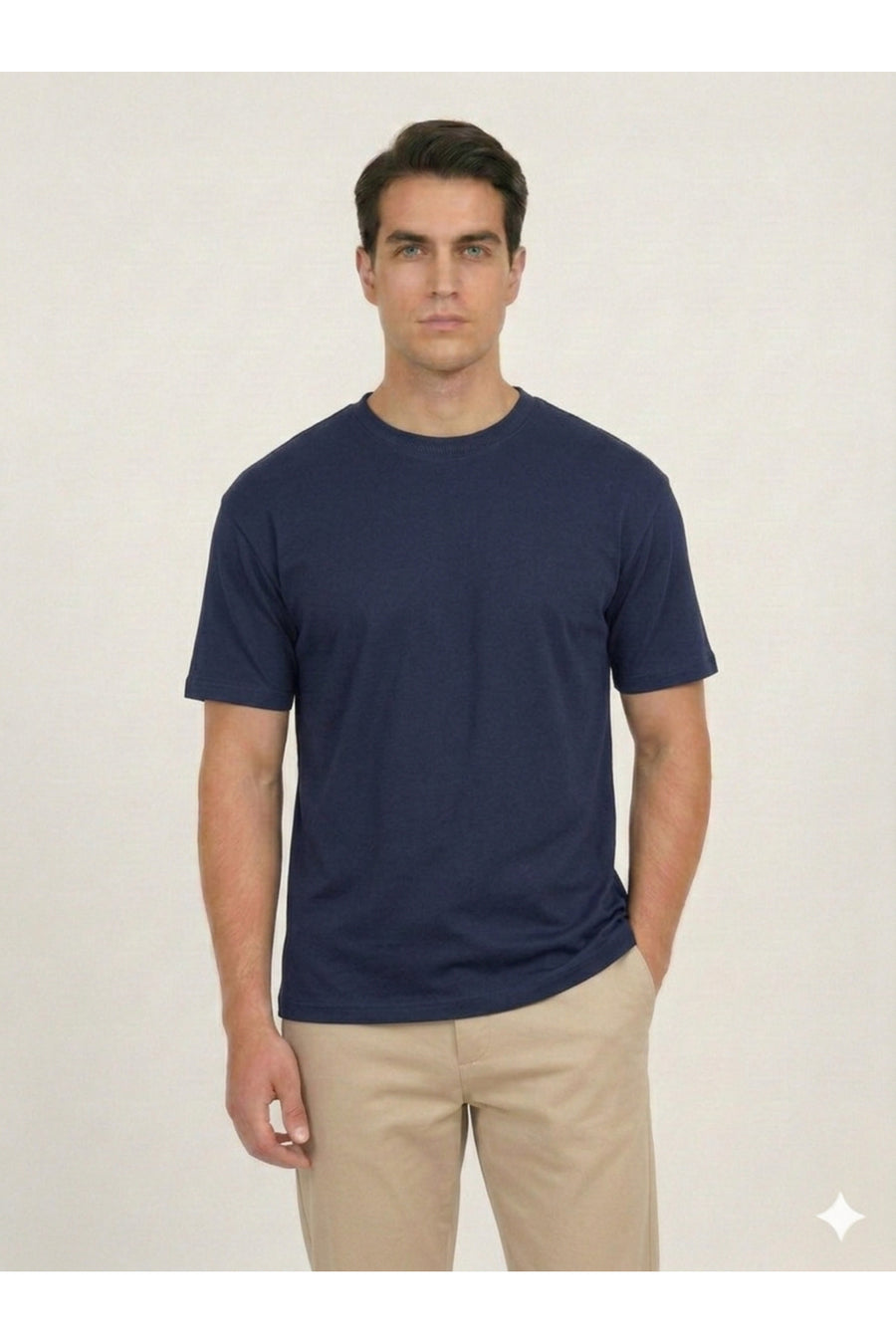 Erkek Rahat Kalıp Premium Basic Tişört - Antrasit