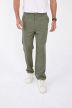 Erkek Kışlık Baggy Likralı Kumaş Pantolon - Çağla