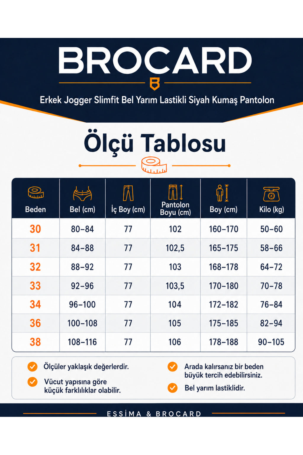 Erkek Jogger Slim Fit Bel Yarım Lastikli Likralı Kumaş Pantolon - Vizon