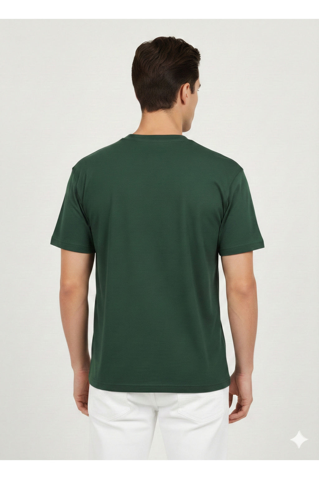 Erkek Rahat Kalıp Premium Basic Tişört - Haki
