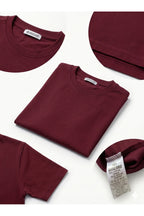 Erkek Rahat Kalıp Premium Basic Tişört - Bordo