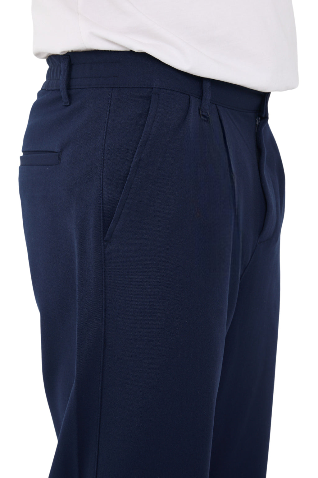 Erkek Kışlık Baggy Likralı Kumaş Pantolon - Lacivert