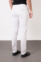 Erkek Regular Fit Geniş Kesim Likralı Pamuklu Chino Kanvas Pantolon - Taş